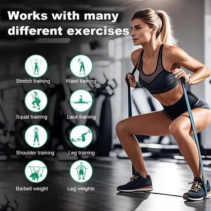 5~120Lbs Fitness Resistance Band Boxing Agility Training Workout Gym Equipment Yoga Pilates Accessories Rubber Band Home Gym